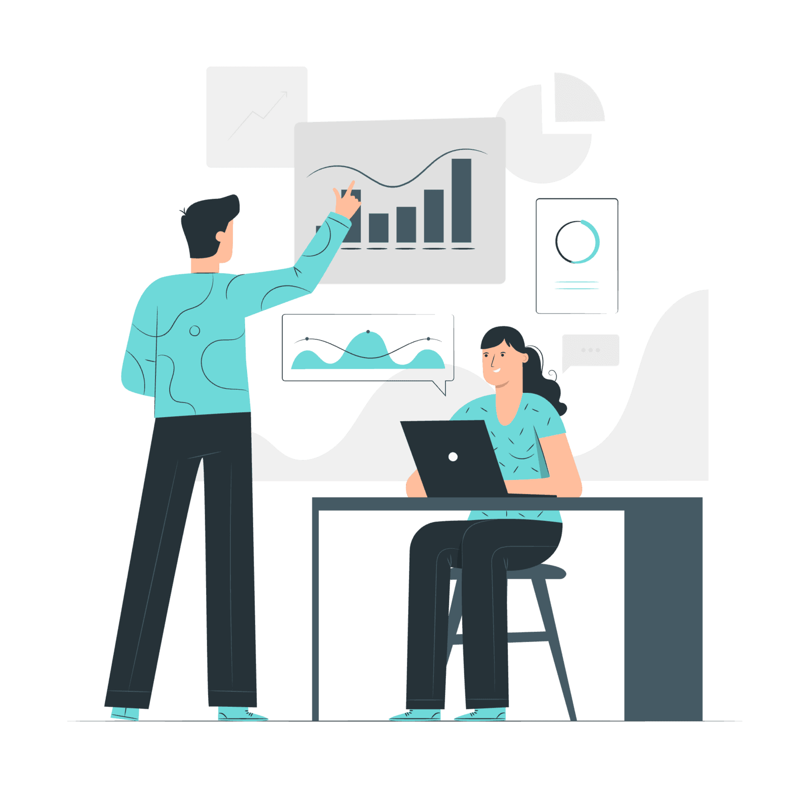 BI and Analytics Illustration